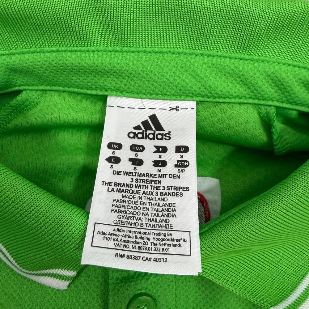 Adidas Western & Southern Open Cincinnati Tennis Polo Shirt Green Mens Small NEW